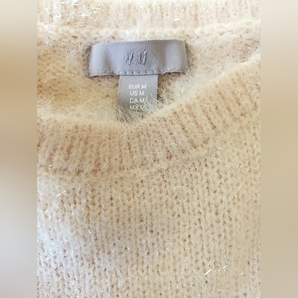 H&M Cream Shimmery sweater - Picture 4 of 7
